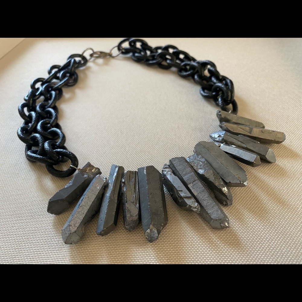 Crystal chain necklace